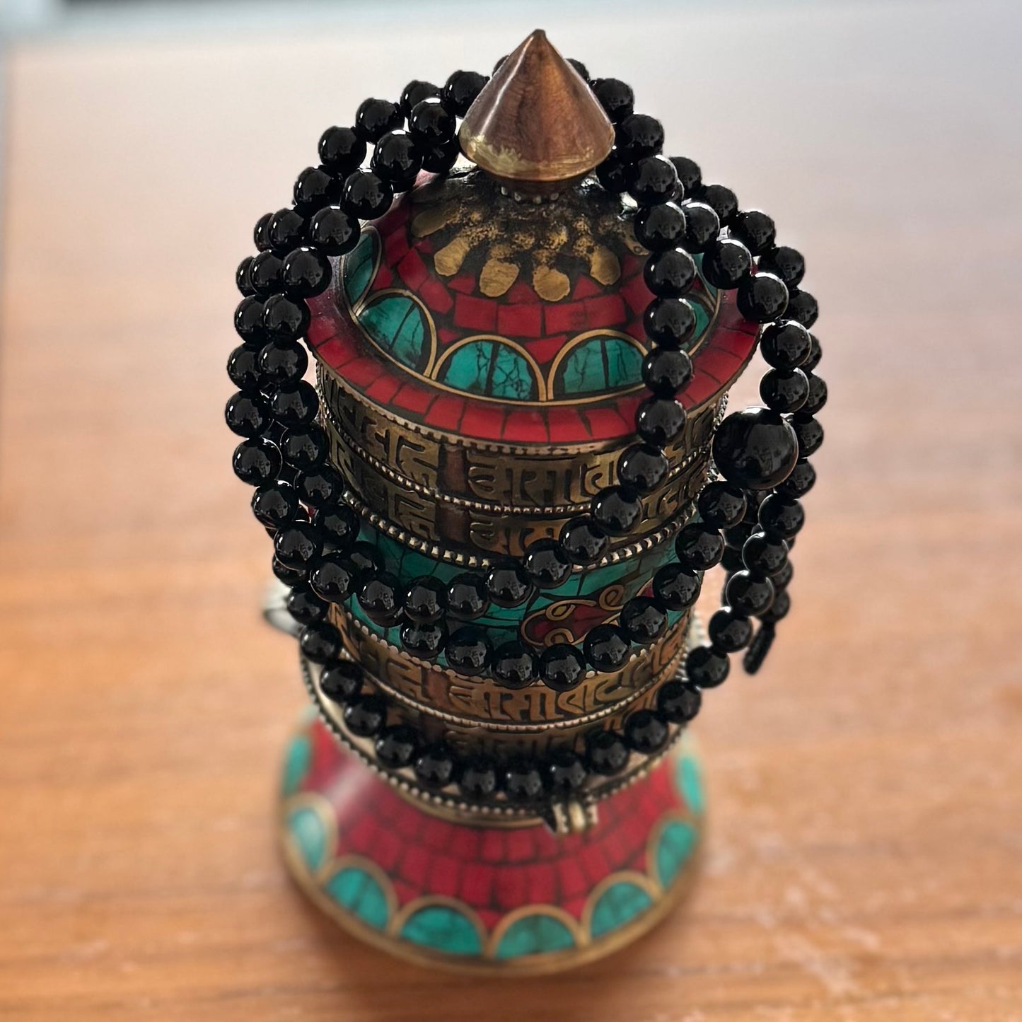 Onyx-Mala, Meditation-Mala, Yoga-Mala, 108 Perlen, 6mm