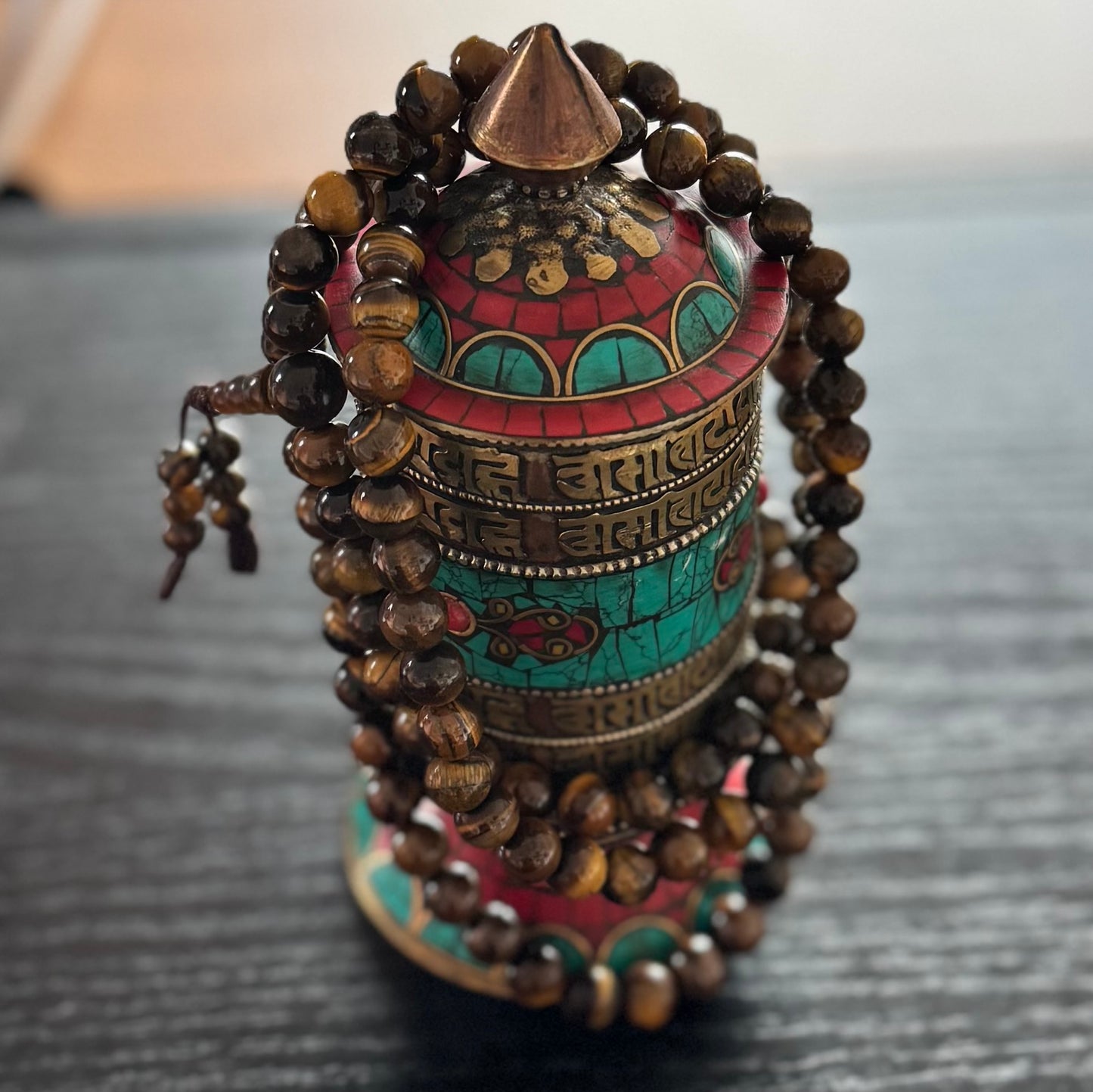 Tigerauge-Mala, Meditation-Mala, Yoga-Mala, 108 Perlen, 8mm