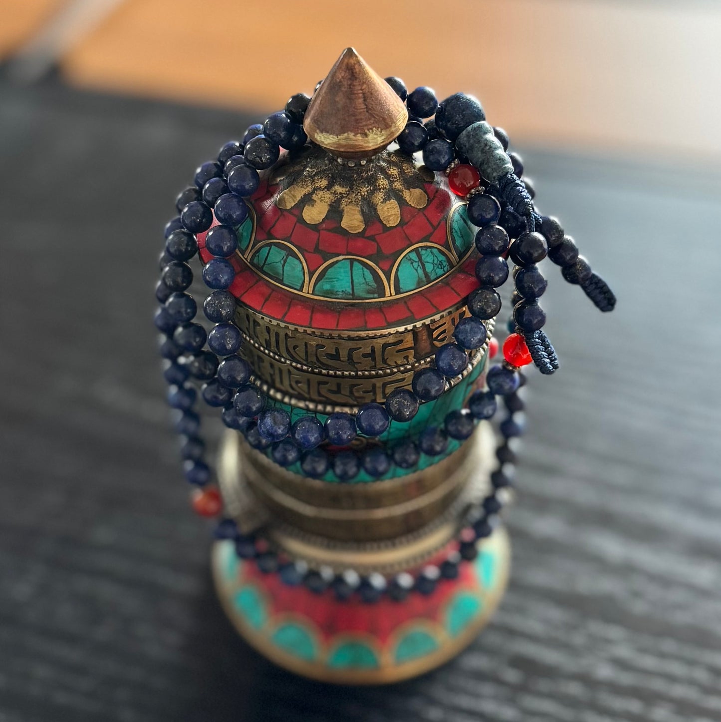 Lapislazuli -Mala, Meditation-Mala, Yoga-Mala, 108 Perlen, 5mm