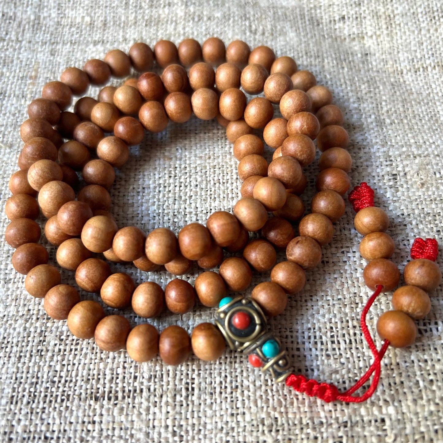 Holz-Mala, Meditation-Mala, Yoga-Mala, 108 Perlen, 7mm