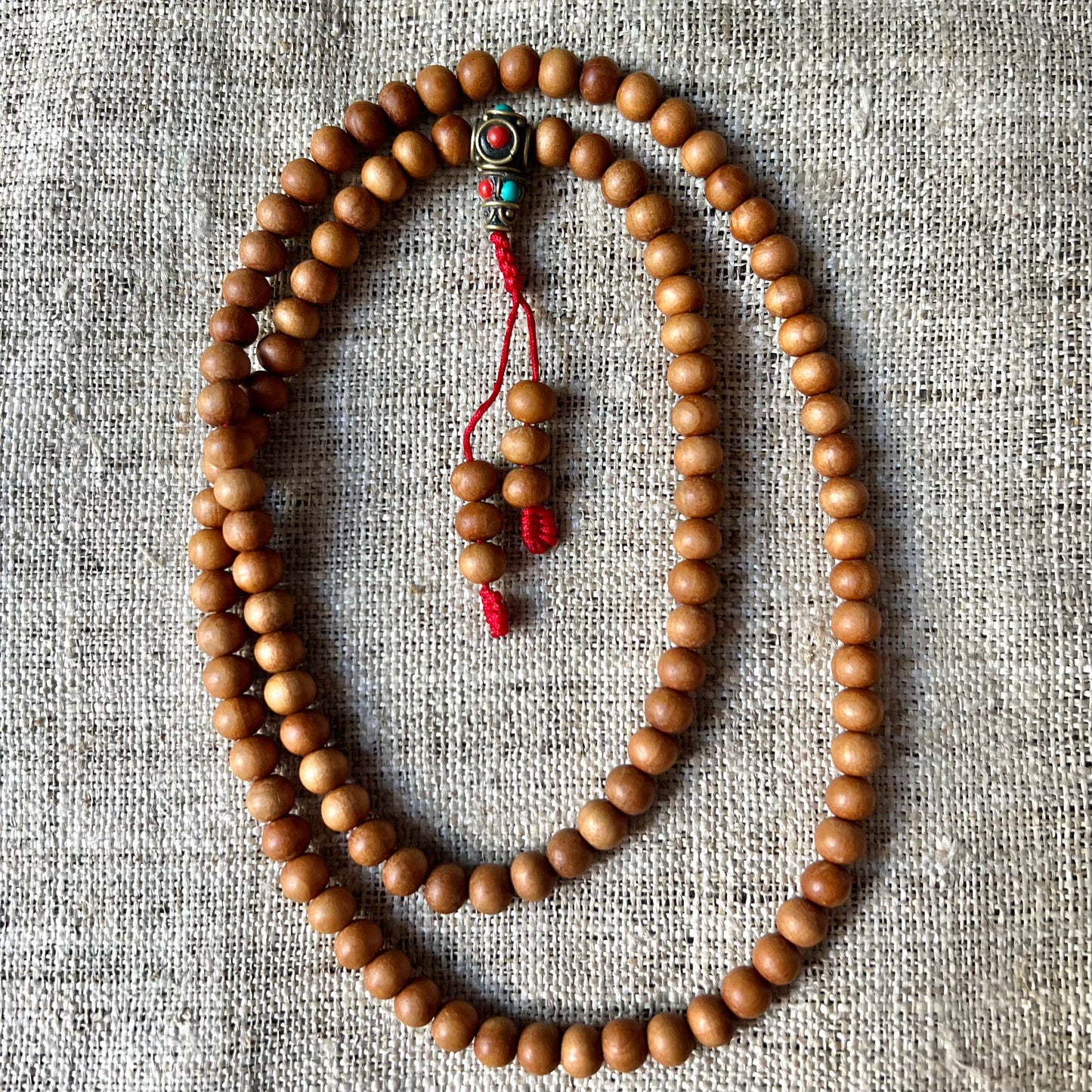 Holz-Mala, Meditation-Mala, Yoga-Mala, 108 Perlen, 7mm