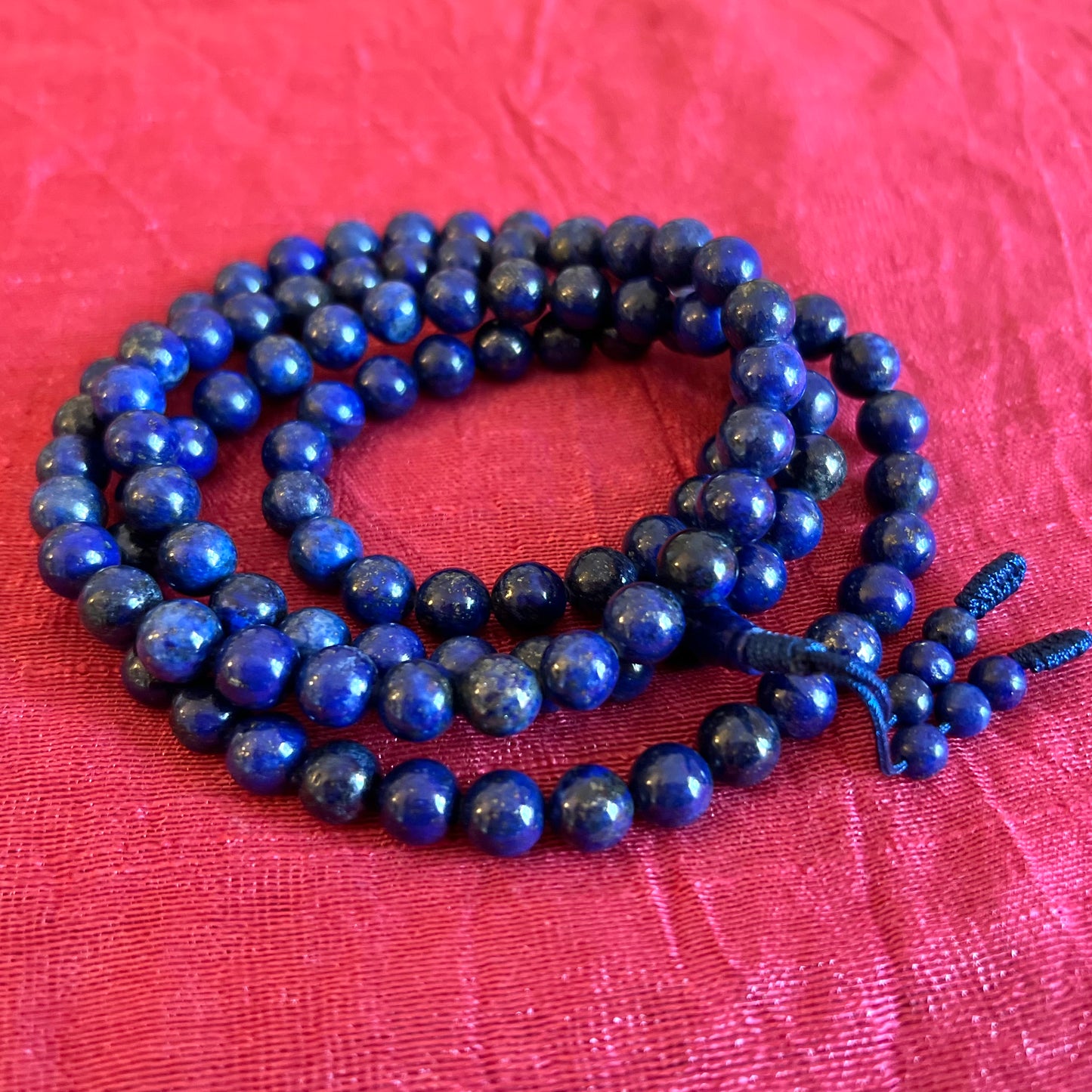 Lapislazuli-Mala, Meditation-Mala, Yoga-Mala, 108 Perlen, 8mm