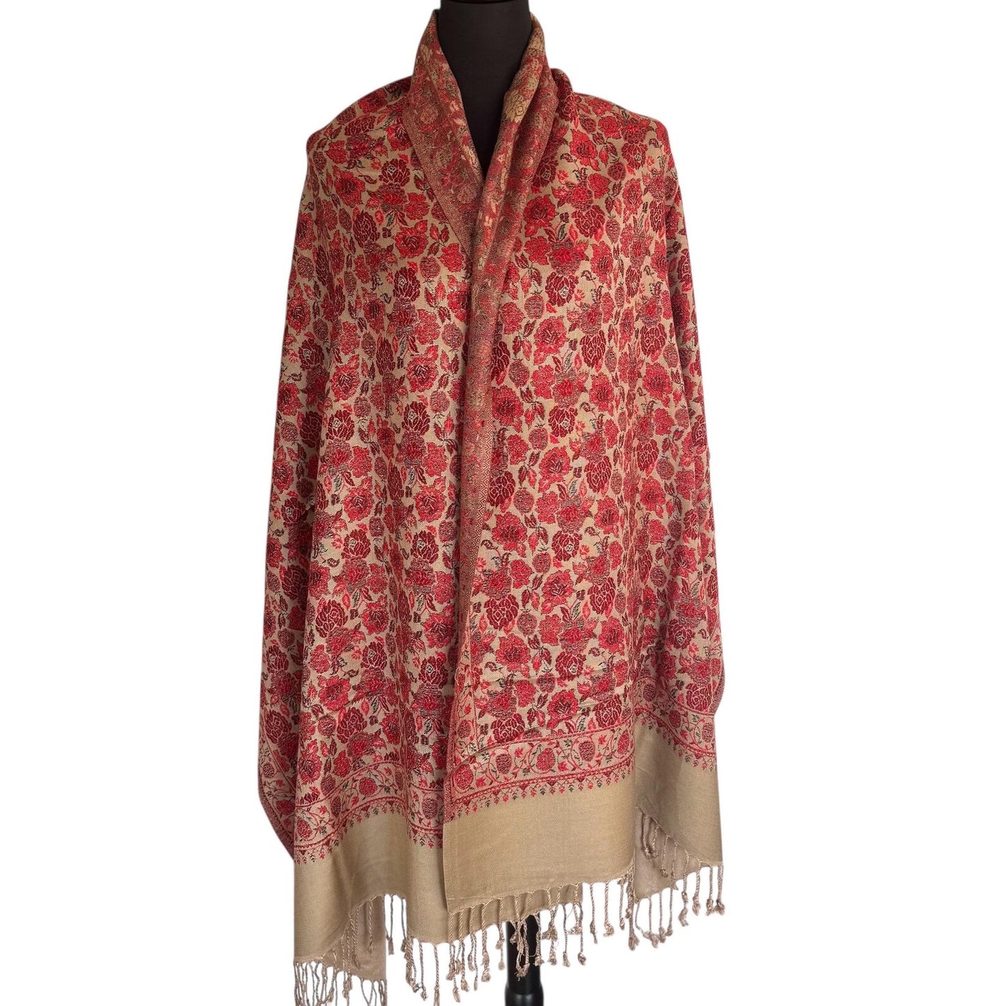 Handgewebter Nepalesischer Wollschal