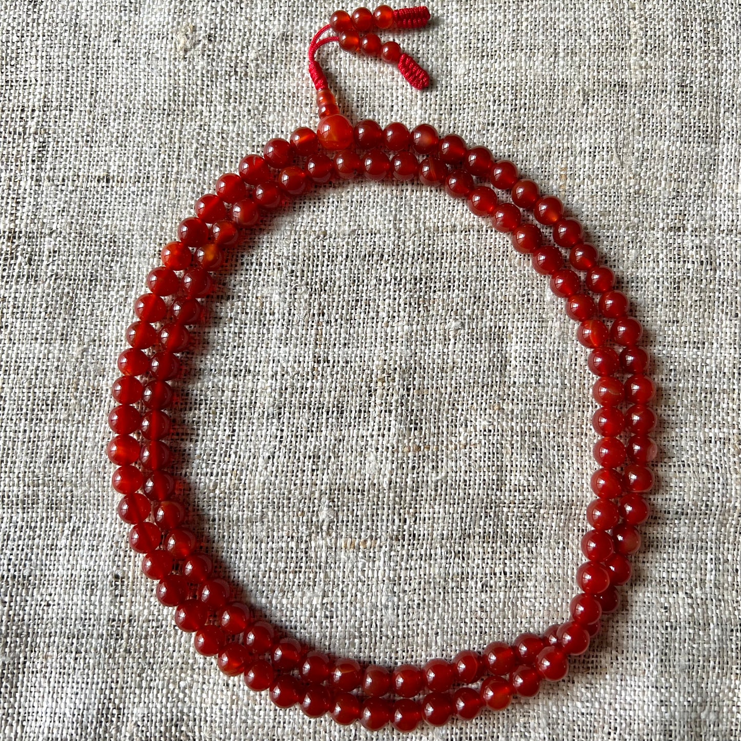 Karneol-Mala, Meditation-Mala, Yoga-Mala, 108 Perlen, 8mm