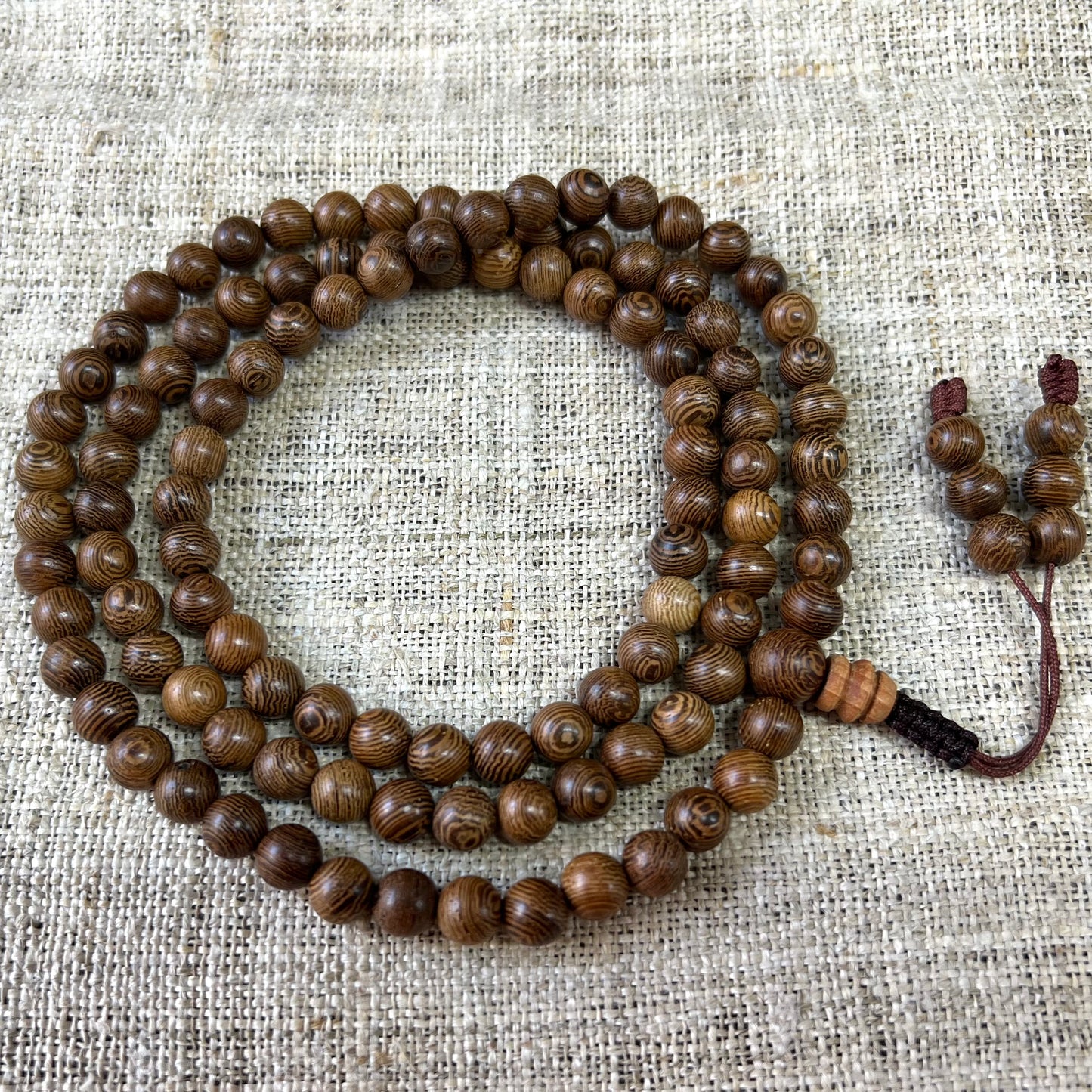 Holz-Mala, Meditation-Mala, Yoga-Mala, 108 Perlen, 8mm