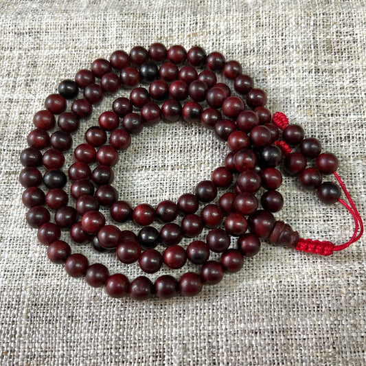 Holz-Mala, Meditation-Mala, Yoga-Mala, 108 Perlen, 8mm